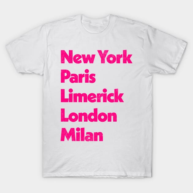 Tee shirt store printing limerick